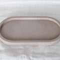 Minimalist Oval Concrete Tray