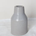Ribbed Concrete Bud Vase